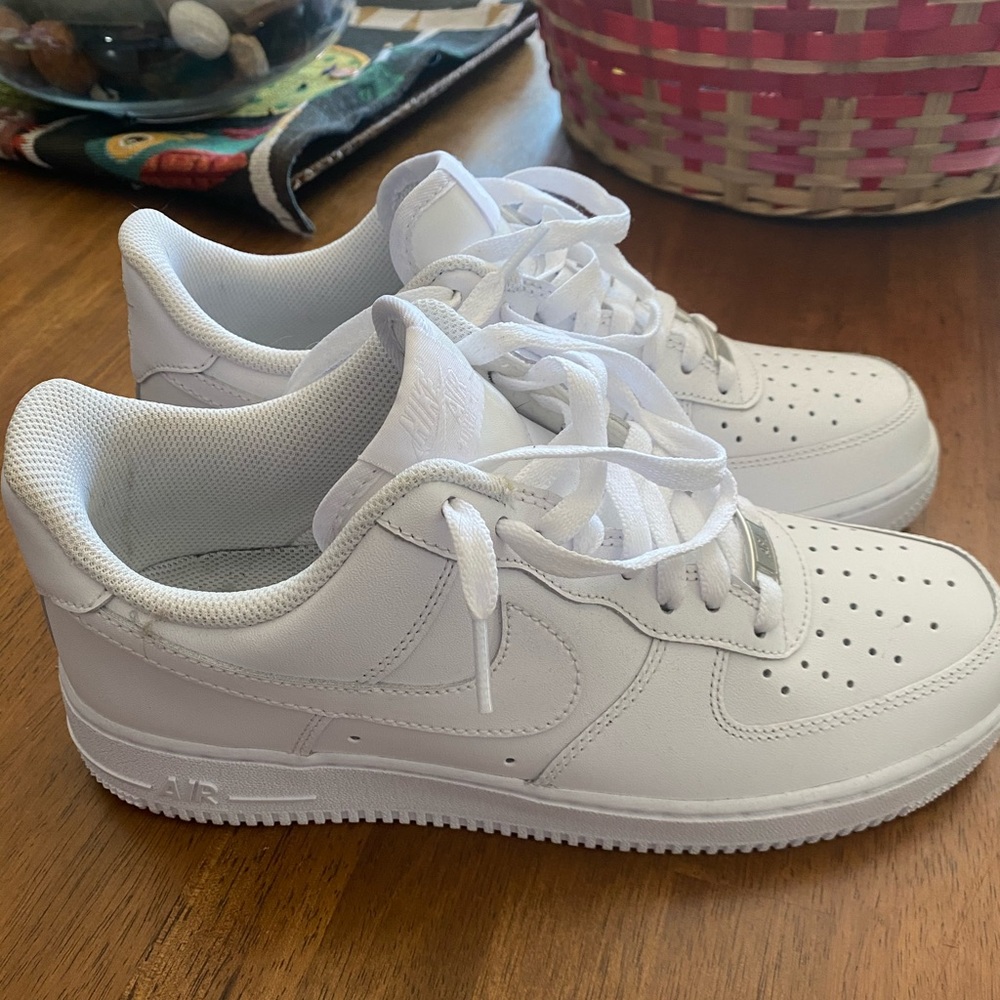 Nike Air Force 1 All White Mens Size 8